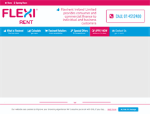 Tablet Screenshot of flexirent.ie